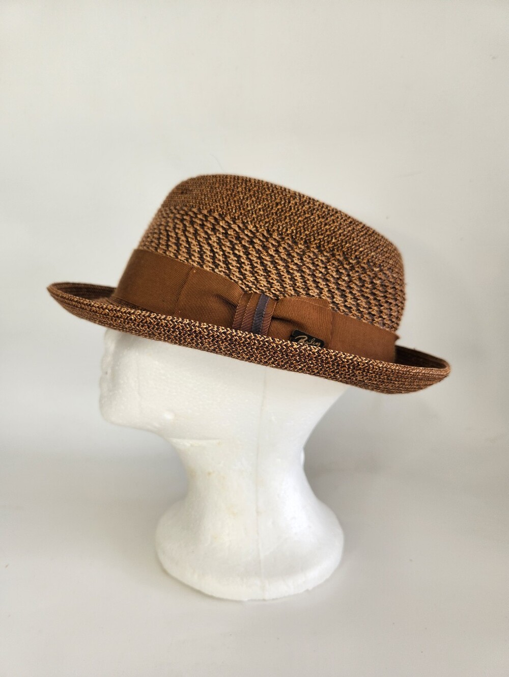 Bailey of Hollywood Wilshire Trilby/Fedora Copper Size Large Straw Summer Hat